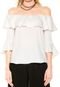 Blusa MOB Cetim Spectra Bege - Marca MOB