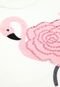 Conjunto 2pçs Milon Curto Infantil Flamingo Azul/Off-White - Marca Milon