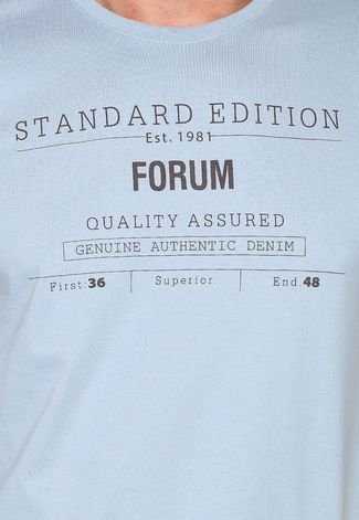 Camiseta Forum Lettering Azul