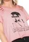 Camiseta Cropped Osmoze Recortes Rosa - Marca Osmoze