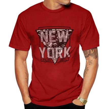 Camiseta Di Nuevo  New York Rap Hip Hop Vermelha - Marca Di Nuevo