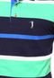 Camisa Polo Aleatory Listras Azul-Marinho - Marca Aleatory
