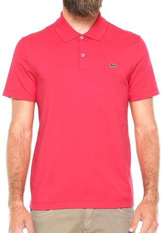 Camisa Polo Lacoste Regular Fit Color Rosa
