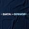 Camiseta Feminina Data Is Greater Than Opinion - Azul Marinho - Marca Studio Geek 