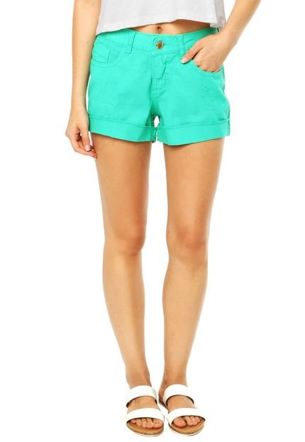 Short Jeans Mercatto Color Verde - Marca Mercatto