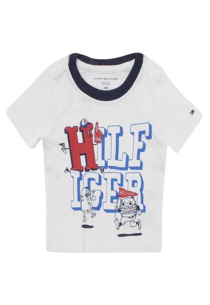 Camiseta Tommy Hilfiger Kids Menino Escrita Off-White - Marca Tommy Hilfiger Kids