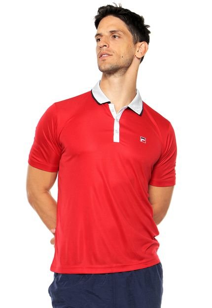 Camisa Polo Fila Azetc Box Vermelha - Marca Fila