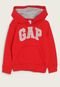Blusa Infantil de Moletom GAP Logo Bordado Vermelha - Marca GAP