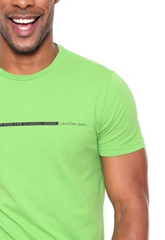 Camiseta Calvin Klein Jeans Go For Verde