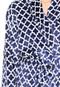 Roupão Corttex Home Design Flannel Estampado Clover GG Azul/Branco - Marca Corttex