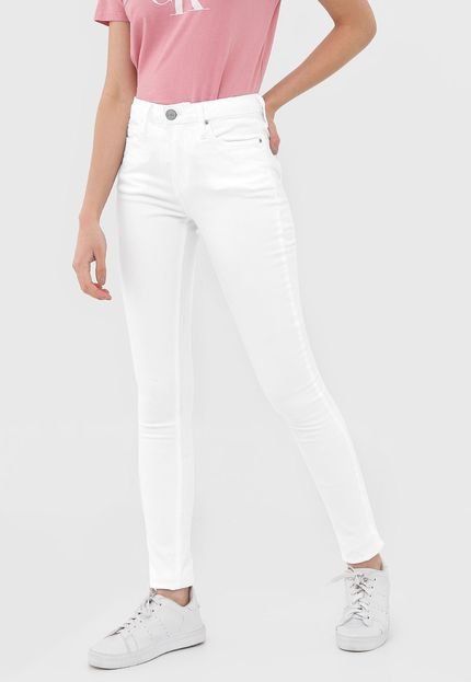 Calça Sarja Calvin Klein Jeans Skinny Infinite Branca - Marca Calvin Klein Jeans