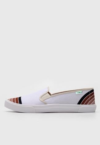 Tênis Dafiti Shoes Listras Branco - Compre Agora