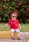 Tenis Calce Facil Popidi Infantil Cinza com Vermelho - Marca Pópidí