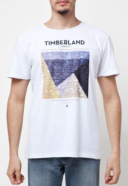 Camiseta Timberland Grafismos Branca - Marca Timberland