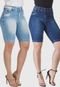 Kit 2 Bermudas Jeans HNO Jeans Ciclista Basica Azul - Marca HNO Jeans