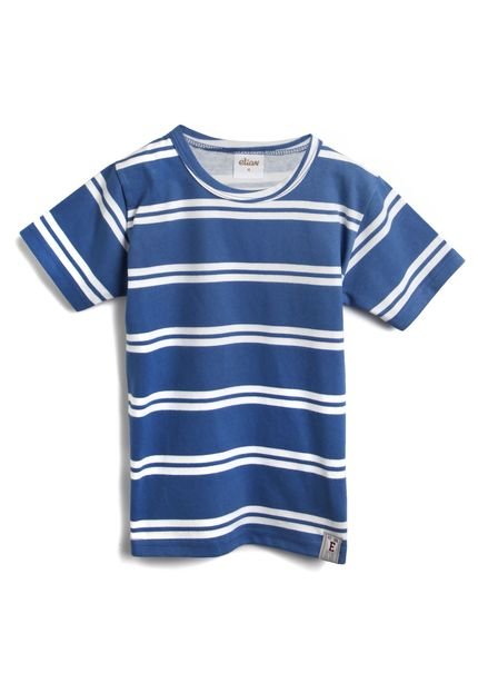 Camiseta Elian Menino Listrada Azul/Branca - Marca Elian