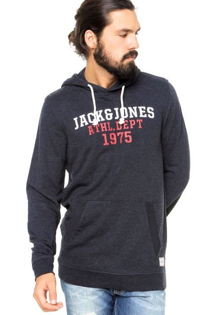 Blusão Jack & Jones Estampado Azul - Marca Jack & Jones