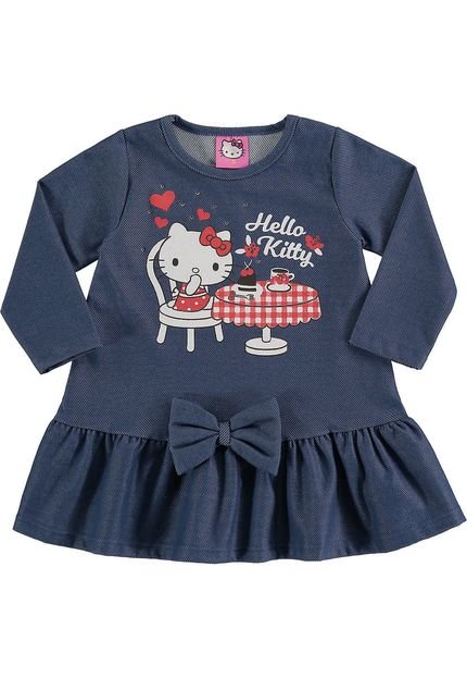 Vestido Marlan Baby Infantil Kitty Azul - Marca Marlan Baby