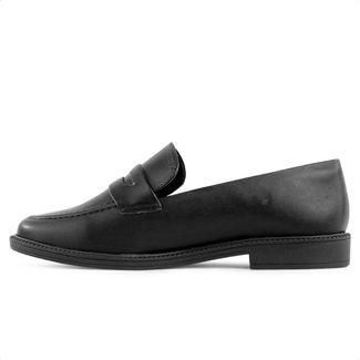 Mocassim Via Uno Casual Feminino Preto