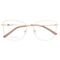 Armação Óculos Grau Feminino Gatinho Liz Dourado - Marca Palas Eyewear