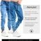 Calça Jogger Masculina Jeans Elástico Punho Azul Médio - Marca CAMISETERIA TATTOOS