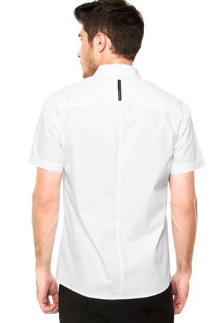 Camisa Manga Curta Calvin Klein Jeans Logo Branca