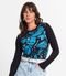 Blusa Manga Longa Feminina Ribana Canelada Endless Azul - Marca Endless