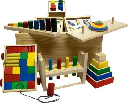 Menor preço em Baú Pedagógico - 10 Brinquedos Pedagógicos - Fundamental