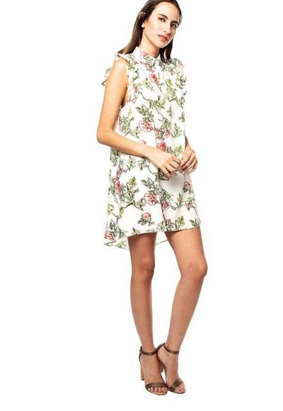 Vestido blanco 2025 hueso