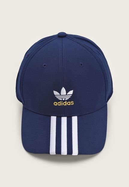 Boné Fechado Adidas Originals Aba Curva Flex Azul-Marinho - Marca adidas Originals