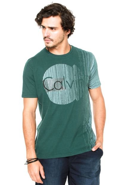Camiseta Calvin Klein Jeans Estampada Verde - Marca Calvin Klein Jeans