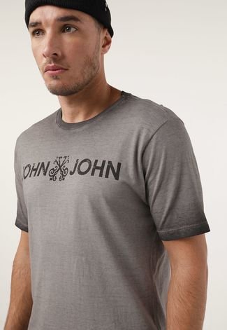 Camiseta John John Logo Grafite