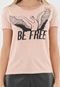 Camiseta Dzarm Be Free Rosa - Marca Dzarm
