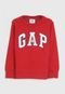 Blusa de Moletom GAP Infantil Logo Vermelho - Marca GAP