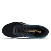 Tênis ASICS GEL-Shogun 6 - Masculino - Preto com Azul e Dourado - Marca Asics