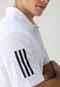 Camisa Polo adidas Performance Reta 3 Stripes Branca - Marca adidas Performance