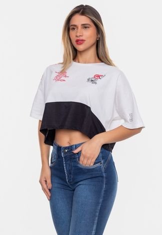 Camiseta Ecko Oversized Feminina Especial 30 Anos Branca