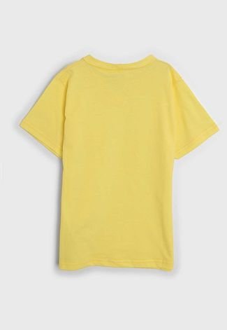 Camiseta Elian Infantil Gola V Amarela