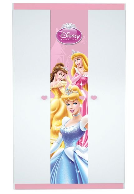 Guarda-Roupa 3 Portas Pura Magia Disney Princesas Rosa - Marca Pura Magia