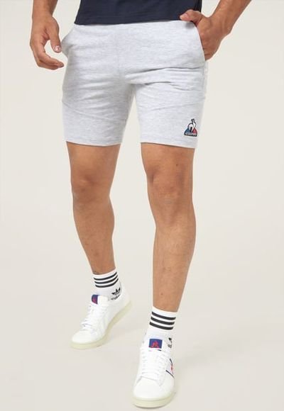 Pantaloneta Gris Blanco le coq sportif Compra Ahora Dafiti