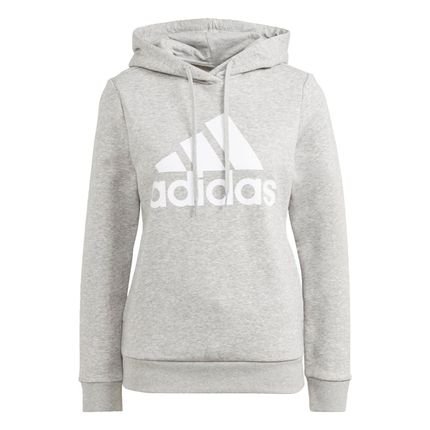 Adidas Blusa Moletom Fleece Capuz Essentials Logo - Marca adidas