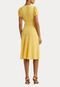 Vestido Lauren Ralph Lauren Midi Liso Amarelo - Marca Lauren Ralph Lauren