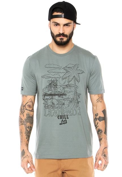 Camiseta ...Lost Licensed To Chill Verde - Marca ...Lost