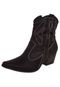 Bota Crysalis Country Cano Bordado Preta - Marca Crysalis