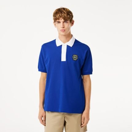 Camisa Polo Original L.12.12 com Emblema Lacoste Azul Marinho - Marca Lacoste