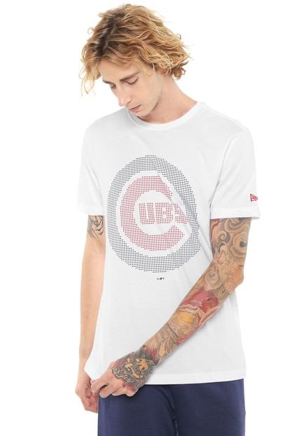 Camiseta New Era Chicago Cubs Branca - Marca New Era