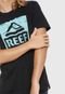 Camiseta Reef Map It Logo Preta - Marca Reef