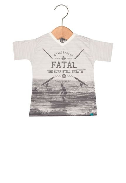 Camiseta Manga Curta Fatal Surf Infantil Cinza - Marca Fatal Surf