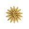 Enfeites de Natal Flores com Glitter Dourado 3 peças 8cm - Casambiente - Marca Casa Ambiente