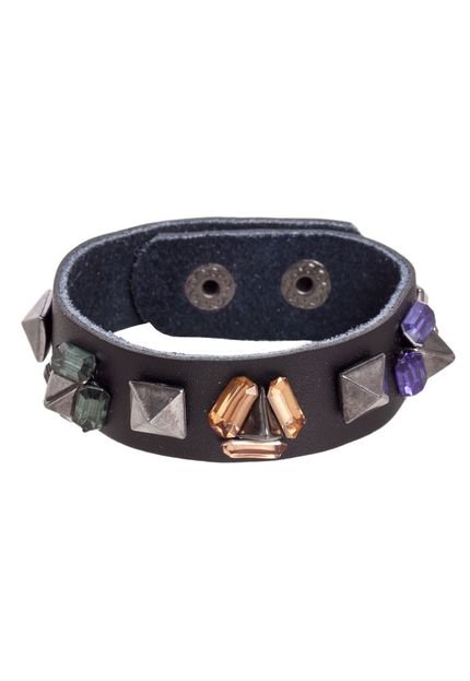 Pulseira Parfois Rock Preta - Marca Parfois